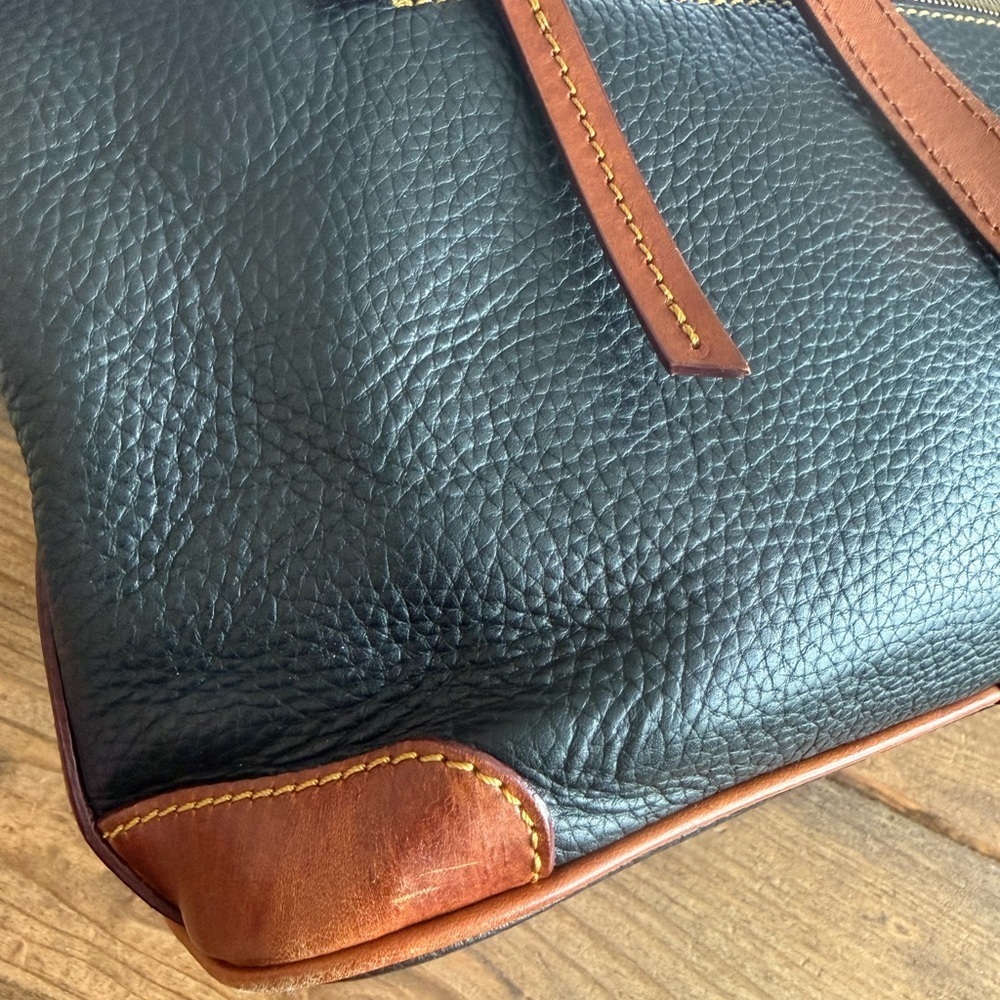 Dooney & Bourke Pebble Grain Charleston Shopper Tote Bag Leather Shoulder Bag - Picture 6 of 9